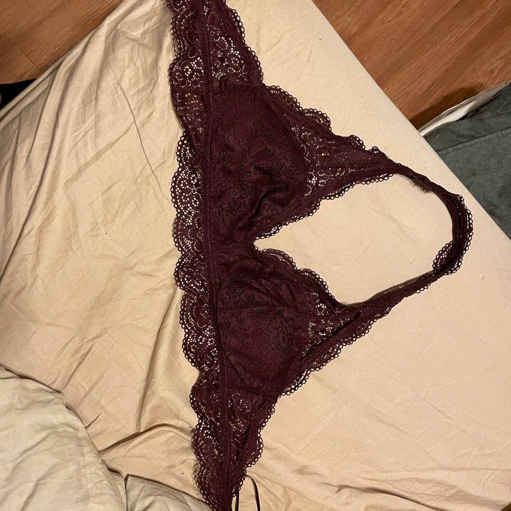 Aerie maroon bralette